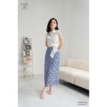 Chân váy xếp ly dáng dài LADY ME by Eva de Eva 22SCVO015F