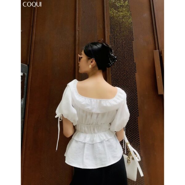 [COQUI] Áo trễ vai tay phồng Daisy Top - Ảnh 2