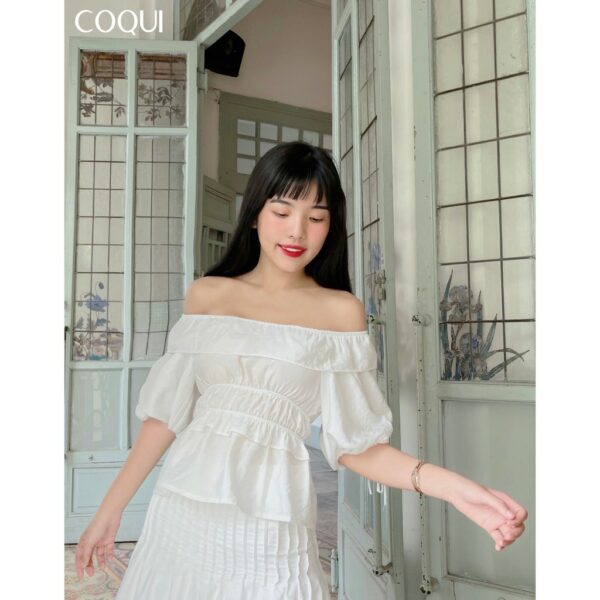 [COQUI] Áo trễ vai tay phồng Daisy Top - Ảnh 3