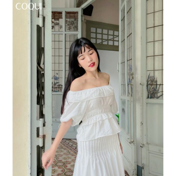 [COQUI] Áo trễ vai tay phồng Daisy Top - Ảnh 4