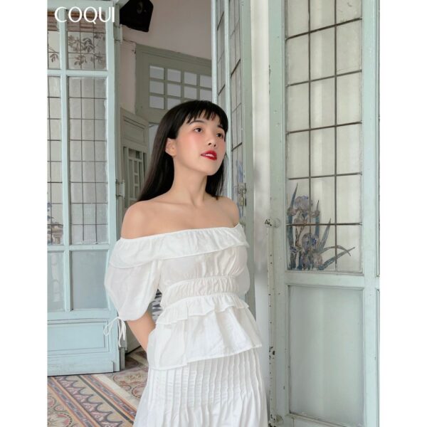 [COQUI] Áo trễ vai tay phồng Daisy Top - Ảnh 5