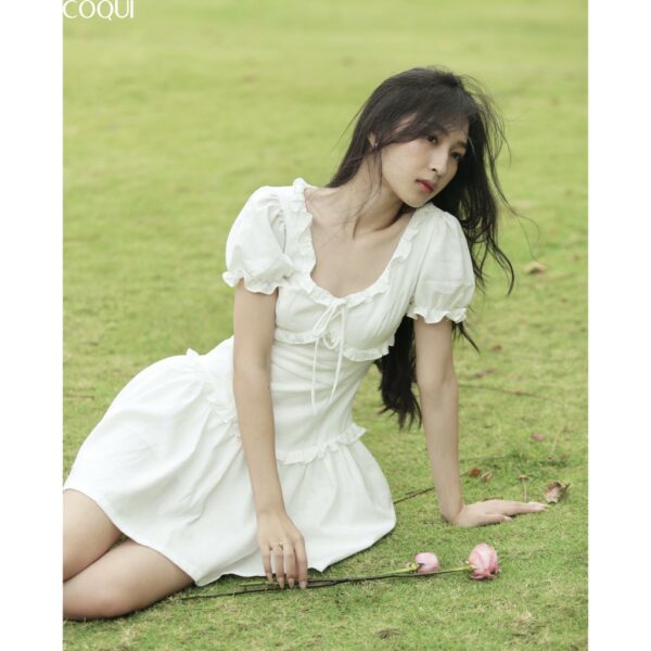 [COQUI] Đầm Emma tay phồng bèo ngực - Hình ảnh 5