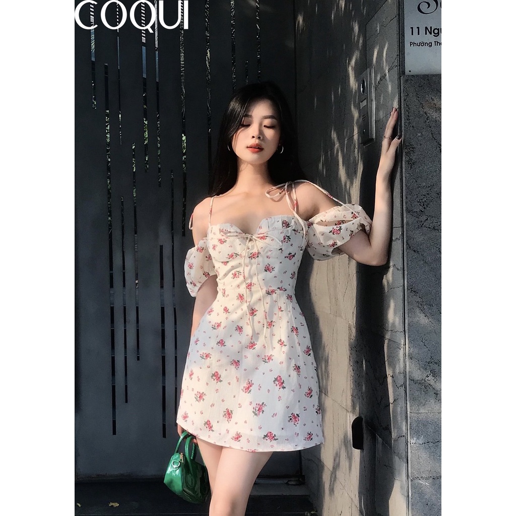 COQUI – Đầm hoa hồng nhí cúp ngực – Lola Dress