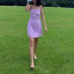 Đầm 2 dây phối hoa