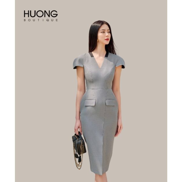 Đầm cocktail dáng quả chuông HUONG BOUTIQUE HBV1183 - Hình ảnh 5