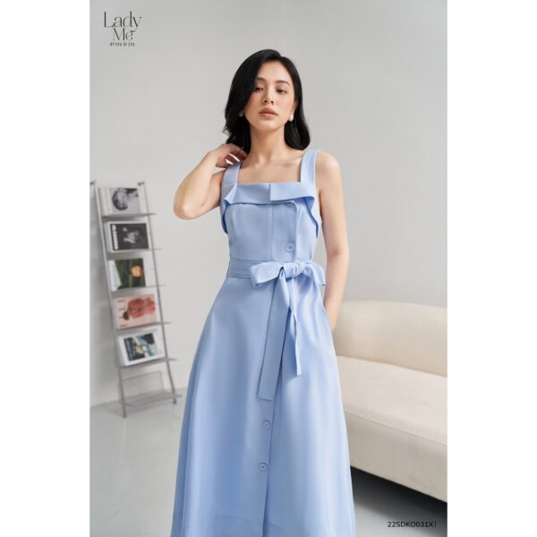 Đầm hai dây bản to dáng dài LADY ME by Eva de Eva 22SDKO031X - Hình ảnh 2
