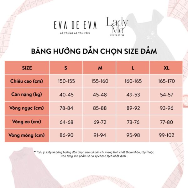 Đầm sát nách dáng xòe thắt eo Eva de Eva 22ADKE011X - Hình ảnh 5