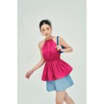MOLLYNISTA – Áo Mira yếm peplum freesize quyến rũ nữ tính thiết kế cao cấp đi chơi đi tiệc gợi cảm