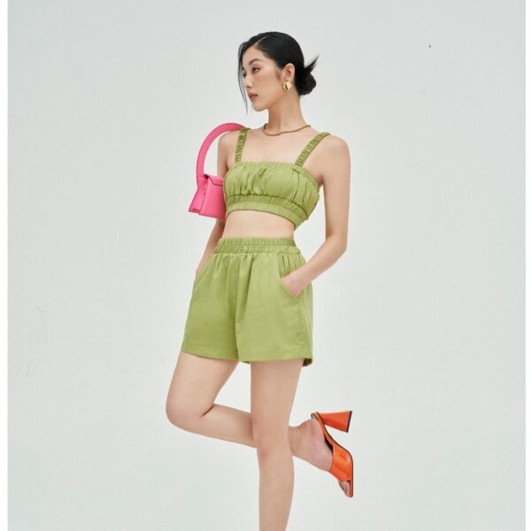 MOLLYNISTA - Áo Naria croptop dáng bra chun freesize quyến rũ nữ tính thiết kế cao cấp đi chơi đi tiệc gợi cảm