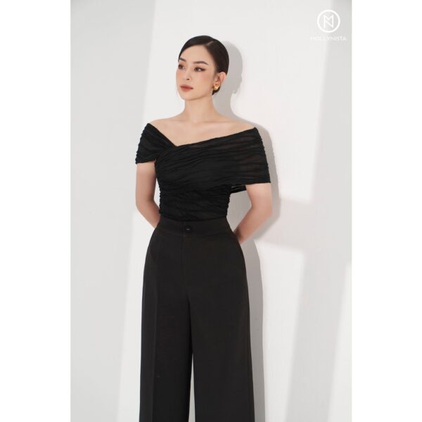 MOLLYNISTA - Quần Kelly dài ống rộng quyến rũ nữ tính thiết kế cao cấp đi chơi đi tiệc gợi cảm - Hình ảnh 3