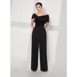 MOLLYNISTA - Quần Kelly dài ống rộng quyến rũ nữ tính thiết kế cao cấp đi chơi đi tiệc gợi cảm