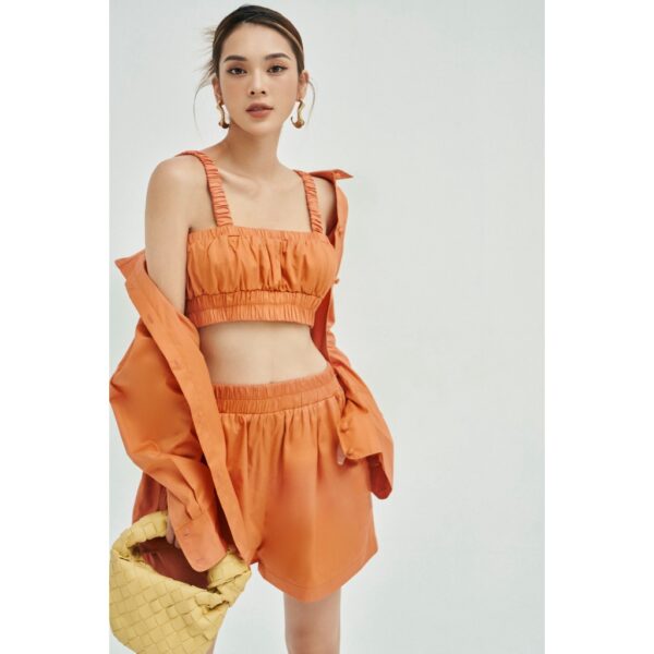 MOLLYNISTA - Quần Naria short lưng thun freesize quyến rũ nữ tính thiết kế cao cấp đi chơi đi tiệc gợi cảm - Ảnh 2
