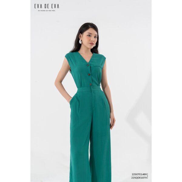 Quần dài nữ ống suông rộng Eva de Eva 22SQDE107X - Hình ảnh 2
