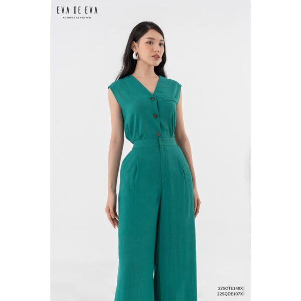Quần dài nữ ống suông rộng Eva de Eva 22SQDE107X - Hình ảnh 3