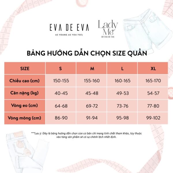 Quần dài nữ ống suông rộng Eva de Eva 22SQDE107X - Hình ảnh 5