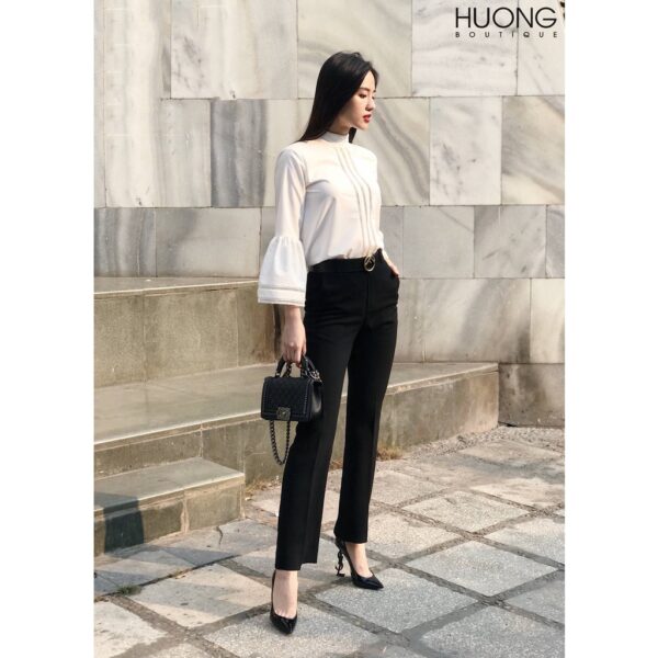 Quần đen ống loe nữ HUONG BOUTIQUE - HBQ15 - Hình ảnh 2