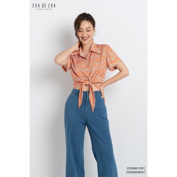 Quần jean nữ ống loe Eva de Eva 22SQDE085X - Hình ảnh 2