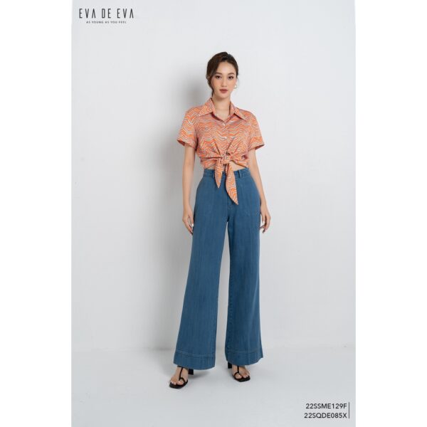 Quần jean nữ ống loe Eva de Eva 22SQDE085X
