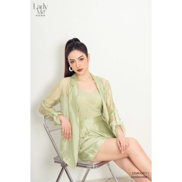 Quần short nữ lưng cao LADY ME by Eva de Eva 22SQSO004X - Hình ảnh 3