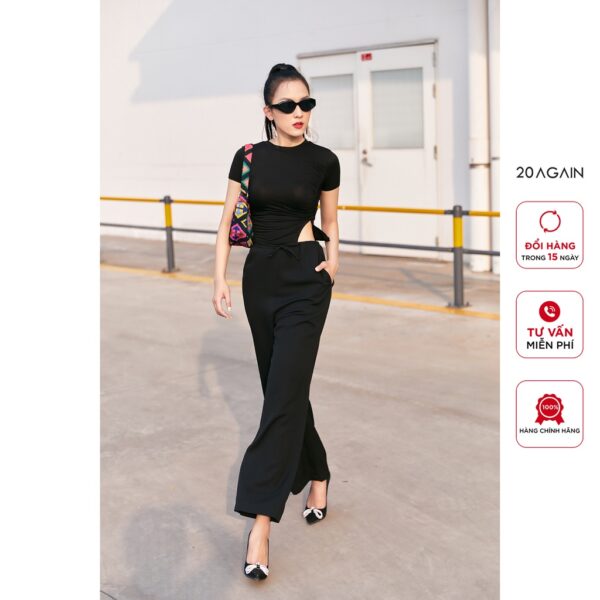 Quần suông 20 AGAIN cạp rút dây QXA2387 - Hình ảnh 2