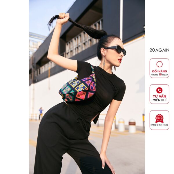 Quần suông 20 AGAIN cạp rút dây QXA2387 - Hình ảnh 4