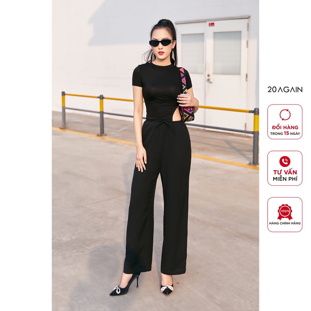 Quần suông 20 AGAIN cạp rút dây QXA2387
