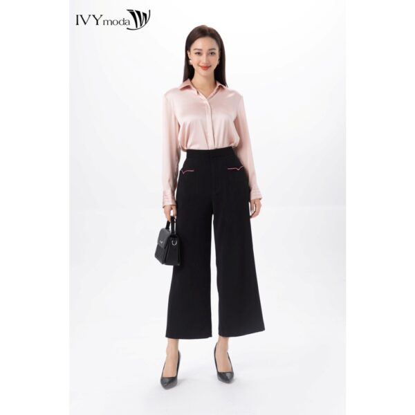 Quần suông nữ phối túi viền thêu nhiều màu IVY moda MS 22B9203 - Hình ảnh 2