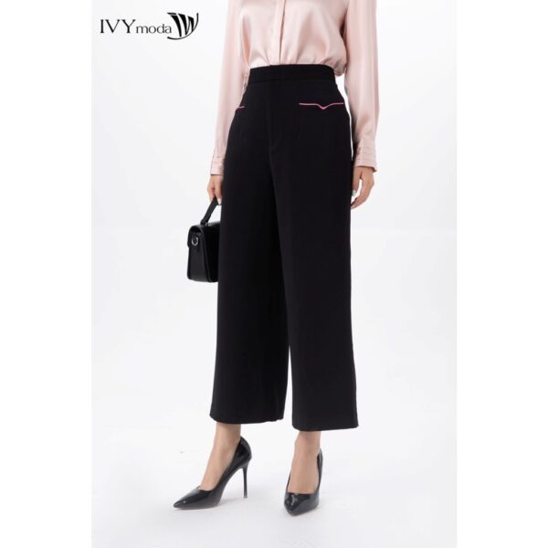 Quần suông nữ phối túi viền thêu nhiều màu IVY moda MS 22B9203 - Hình ảnh 4