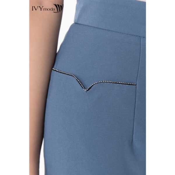 Quần suông nữ phối túi viền thêu nhiều màu IVY moda MS 22B9203 - Hình ảnh 8