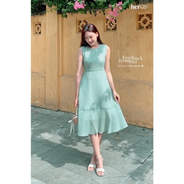 Váy SN kẻ xanh mint FL 599291 HER - Hình ảnh 5
