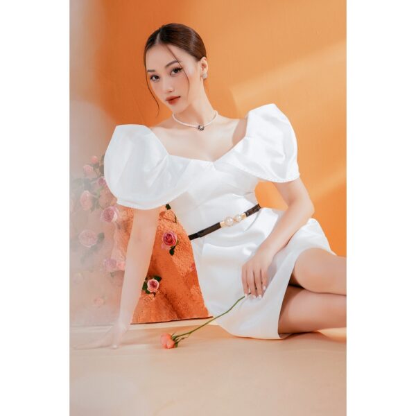 VÁY TRỄ VAI ĐÍNH VIỀN ĐÁ SR - Ảnh 6