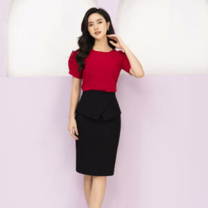 Áo Sơ Mi Phối Tay Bèo Luperi LFSM1124