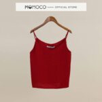 Áo Hai Dây Nữ MOMOCO – M2778 – ESSENTIALS Basic Camisole Chất Đũi Xước Mềm Mại Thiết Kế Đơn Sắc Tối Giản Nhiều Màu