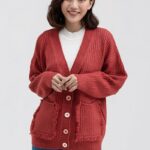 Áo khoác len nữ cardigan FWSW21FH04C