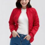 Áo khoác nữ cổ bomber FWJK21FH04L