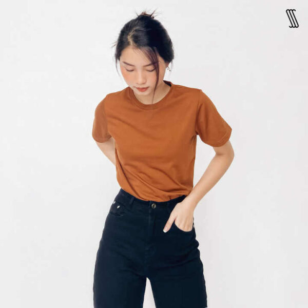 Áo Phông nữ SSSTUTTER cổ tròn ngắn tay dáng xuông chất cotton thoáng mát Great Life Tee / HER