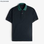 Áo Polo nam cổ bẻ UGO-NAVY vải cá sấu cotton UNI, nam tính, thanh lịch, sang trọng – POLOMANOR