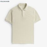 Áo Polo nam có cổ BASIC-BEIGE vải cá sấu cotton CMC, nam tính, chỉn chu, sang trọng – POLOMANOR