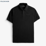 Áo Polo nam có cổ BASIC-BLACK vải cá sấu cotton CMC, nam tính, chỉn chu, sang trọng – POLOMANOR