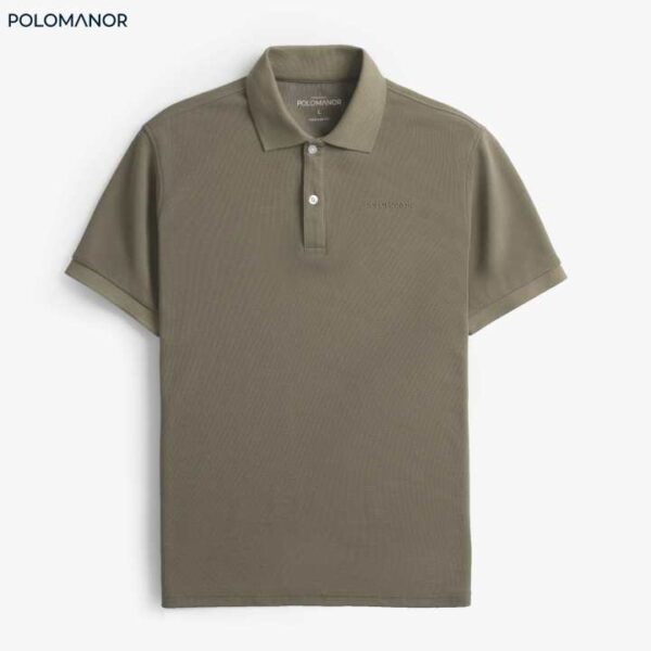 Áo Polo nam có cổ BASIC-BROWN vải cá sấu cotton CMC, nam tính, chỉn chu, sang trọng - POLOMANOR