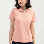 Áo polo vải café tay ngắn phối viền FWKS22SS01L