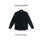 Áo sơ mi cổ đức nam SSSTUTTER vải bamboo linh hoạt sơ vin form refined fit COLLAR SHIRT