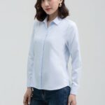 Áo sơ mi nữ tay dài chiết eo FWWS22SS06L