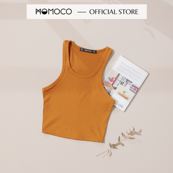 Áo Tanktop Nữ Khoét Nách MOMOCO M2955 Chất Liệu Cotton Tăm Thoáng Mát Phong Cách Cá Tính Kết Hợp Gam Màu Cơ Bản Dễ Phối Đồ