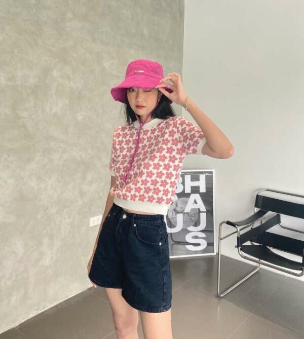 Áo thun len cổ tròn TOVE TOP
