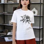 Áo thun nữ tay ngắn in hình FWTS22SS09L