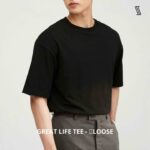 Áo thun nam nữ SSSTUTTER refined fit sơ vin linh hoạt form regular thêu logo GREAT LIFE TEE – LOOSE