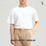 Áo thun nam nữ SSSTUTTER refined fit sơ vin linh hoạt form regular thêu logo GREAT LIFE TEE – REGULAR