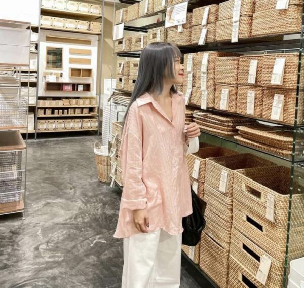 Bubble Gum Shirt - Áo sơ mi vải xốp pastel - Remmus.vn