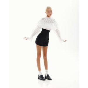 Chân váy lưng cao dáng ôm ONONMADE Black High Waist Skirt
